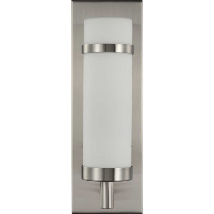 One Light Wall Sconce from the Hartwick collection in Brushed Nickel finish