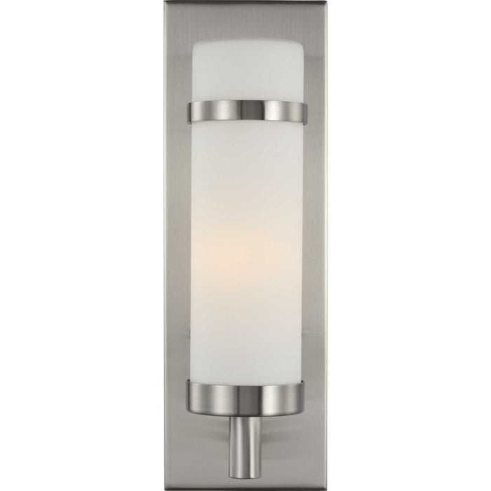 One Light Wall Sconce from the Hartwick collection in Brushed Nickel finish