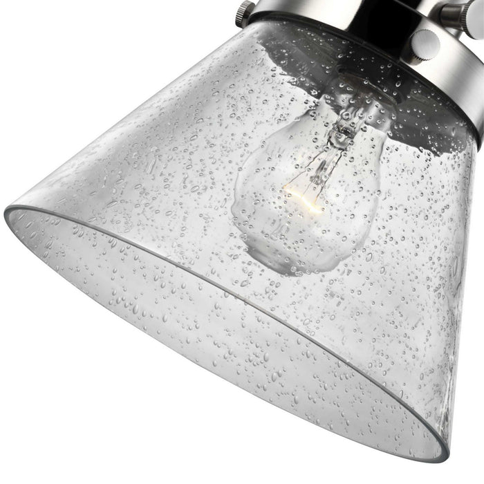 One Light Swing Arm Wall Lamp from the Hinton collection in Brushed Nickel finish