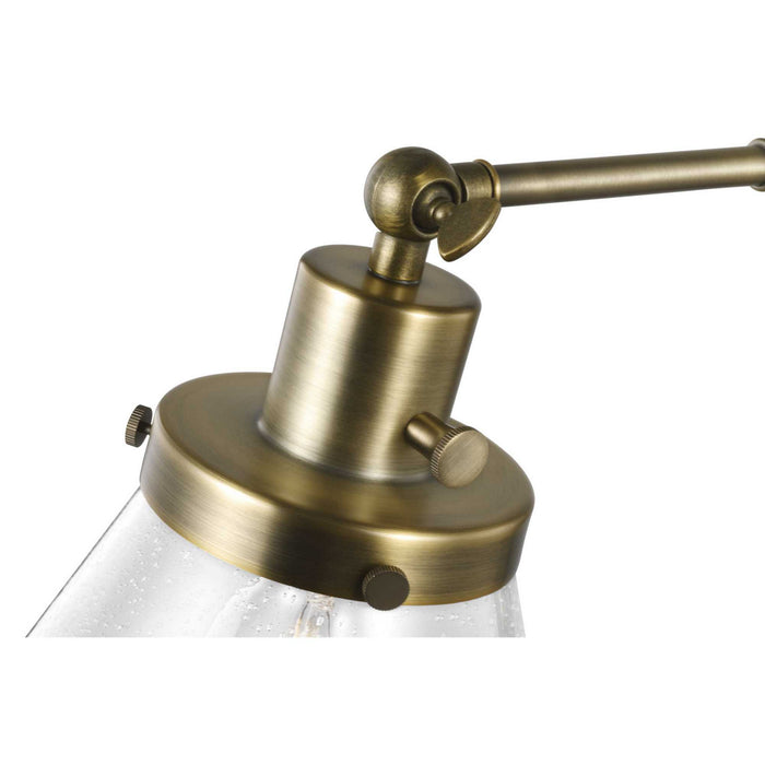 One Light Swing Arm Wall Lamp from the Hinton collection in Vintage Brass finish