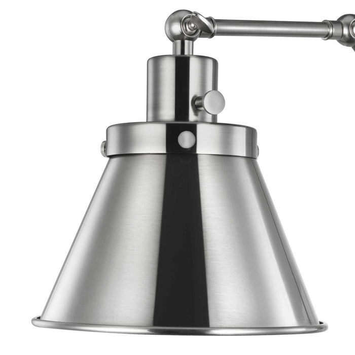 One Light Swing Arm Wall Lamp from the Hinton collection in Brushed Nickel finish