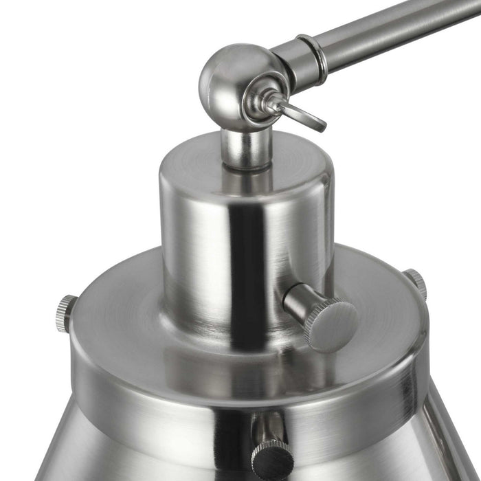 One Light Swing Arm Wall Lamp from the Hinton collection in Brushed Nickel finish