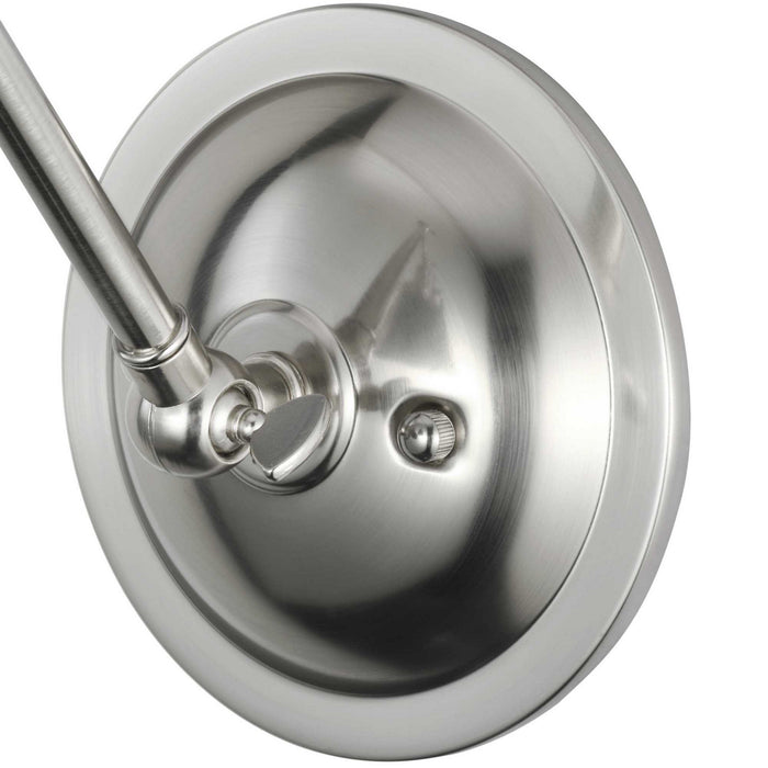 One Light Swing Arm Wall Lamp from the Hinton collection in Brushed Nickel finish