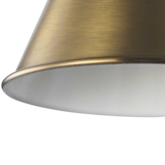 One Light Swing Arm Wall Lamp from the Hinton collection in Vintage Brass finish