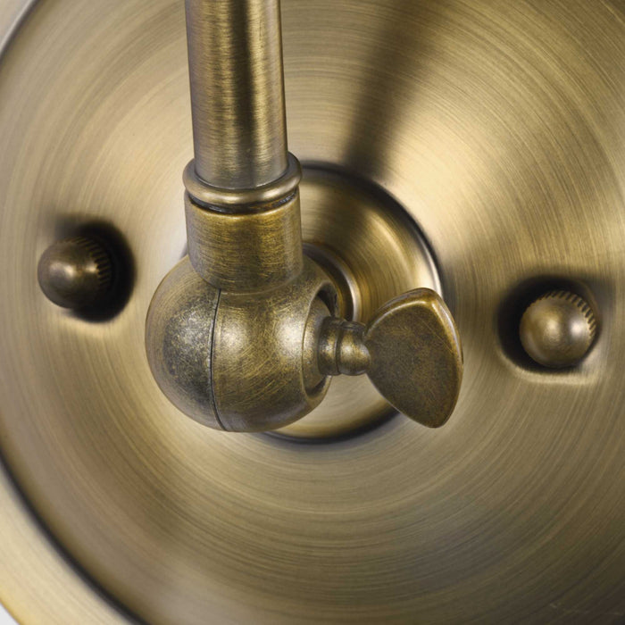 One Light Swing Arm Wall Lamp from the Hinton collection in Vintage Brass finish