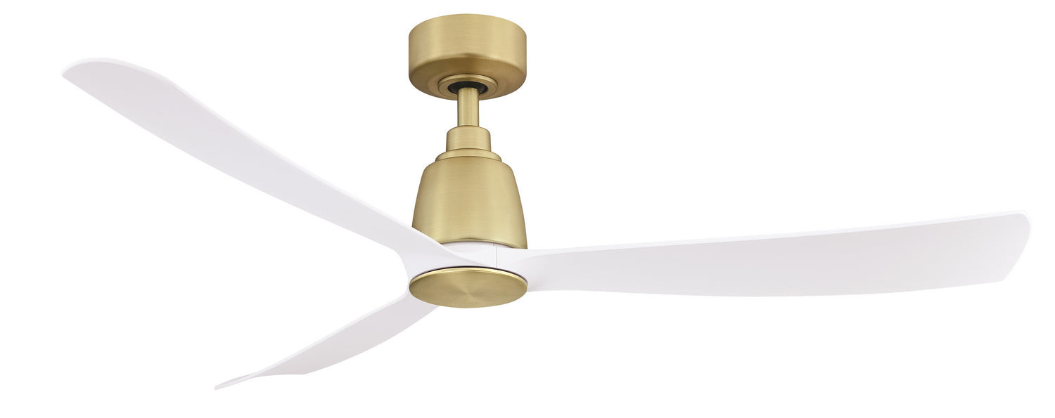 52``Ceiling Fan from the Kute 52 collection in Brushed satin Brass finish