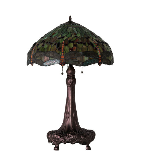Three Light Table Lamp from the Hanginghead Dragonfly collection in Mahogany Bronze finish