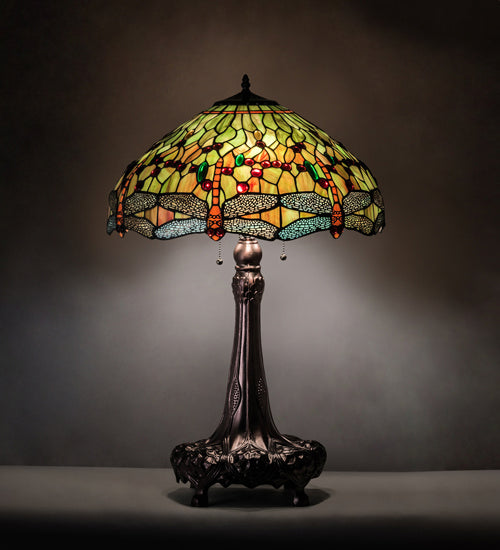Three Light Table Lamp from the Hanginghead Dragonfly collection in Mahogany Bronze finish