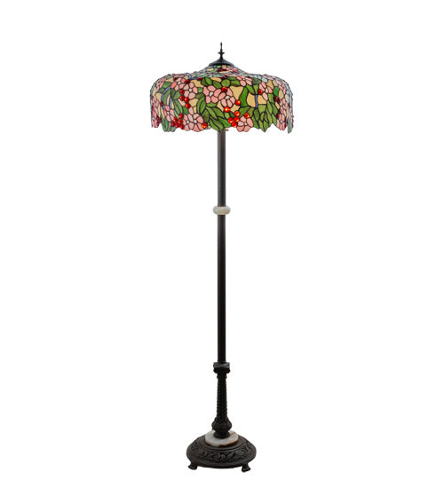 Three Light Floor Lamp from the Tiffany Cherry Blossom collection