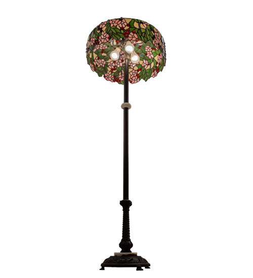 Three Light Floor Lamp from the Tiffany Cherry Blossom collection