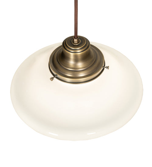 One Light Pendant from the Revival collection in Antique Brass finish
