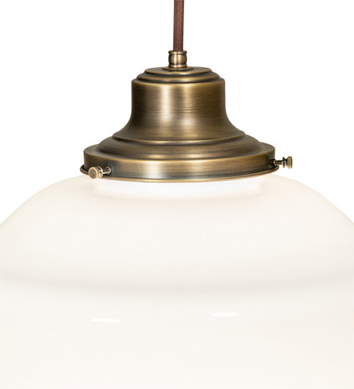 One Light Pendant from the Revival collection in Antique Brass finish