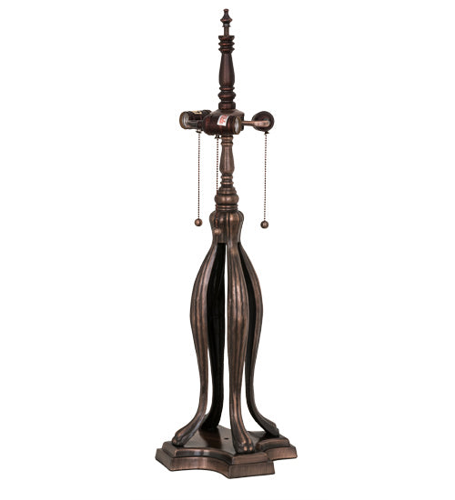 Three Light Table Lamp from the Fishscale collection in Mahogany Bronze finish