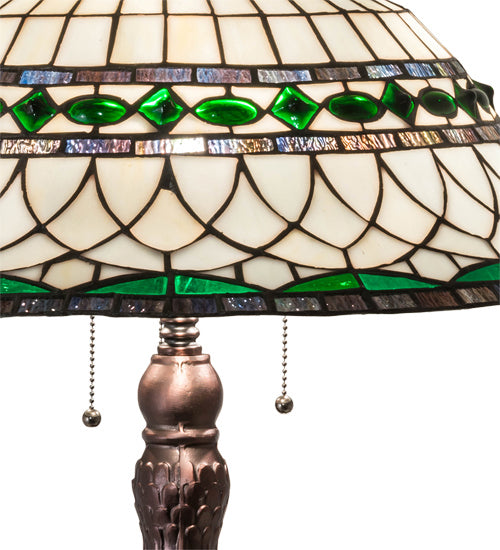 Three Light Table Lamp from the Tiffany Roman collection in Mahogany Bronze finish