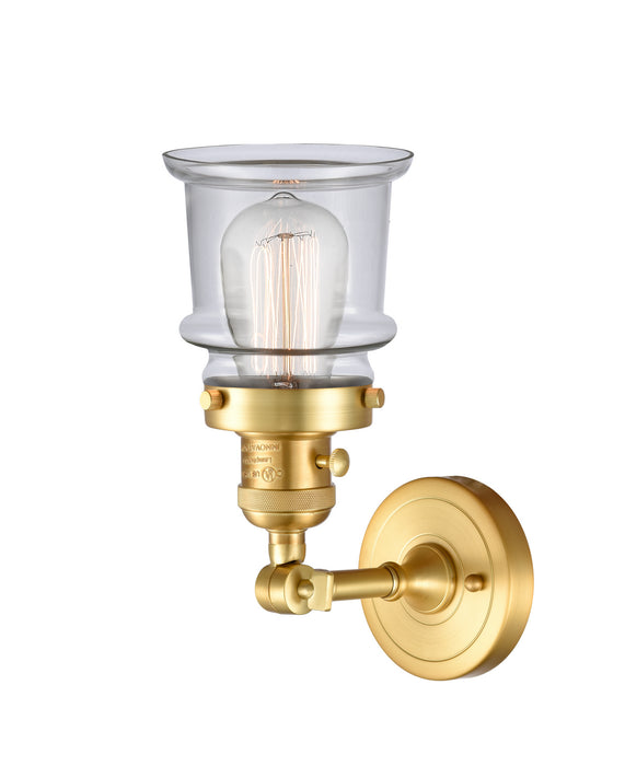 One Light Wall Sconce from the Franklin Restoration collection in Satin Gold finish