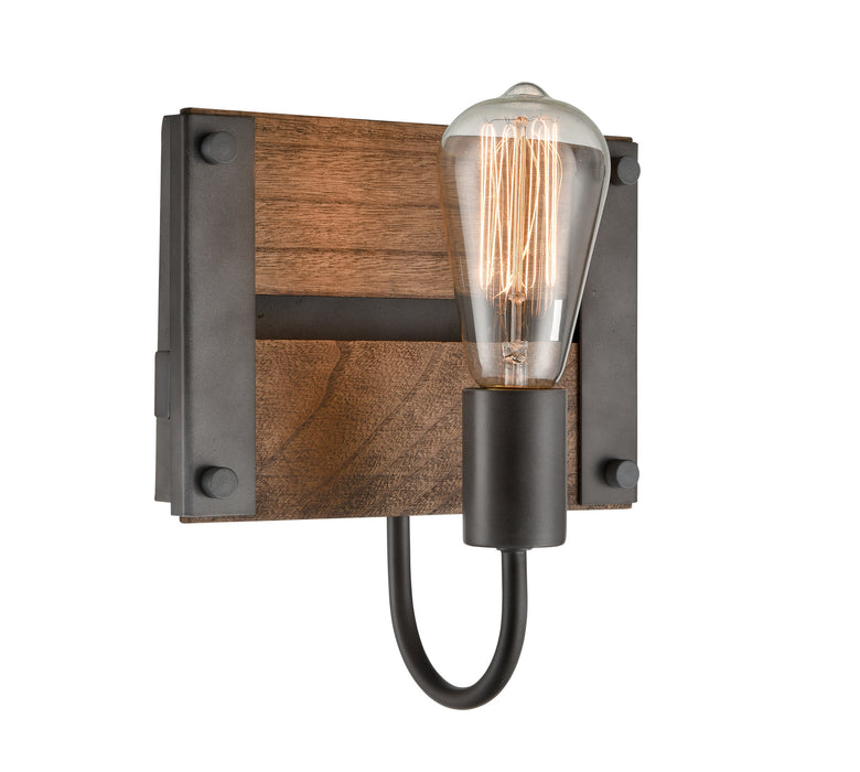 LED Wall Sconce in Aged Gun Metal finish