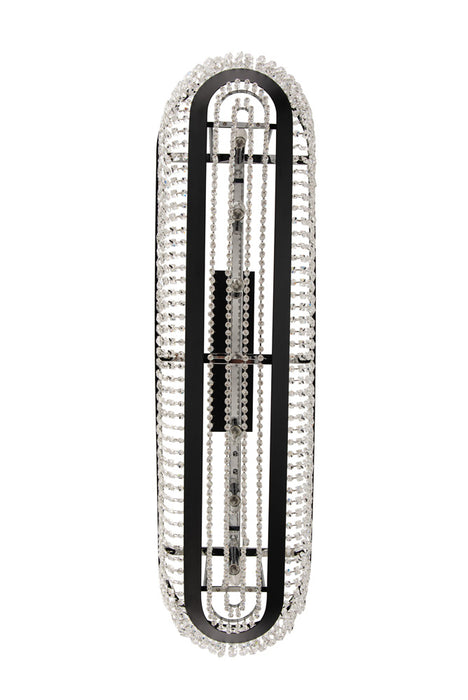 Seven Light Island Pendant from the Terzo collection in Matte Black w Polished Chrome finish