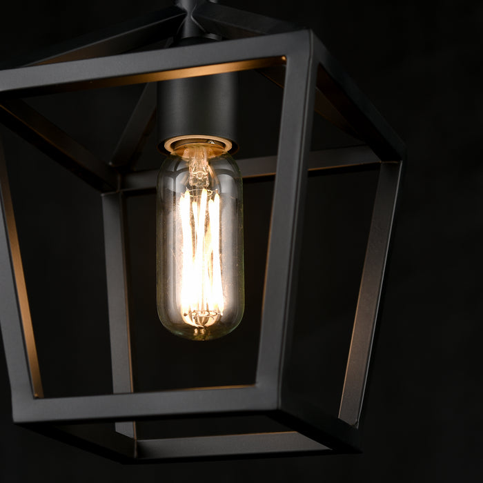 One Light Mini-Pendant from the Cabot Trail collection in Graphite finish