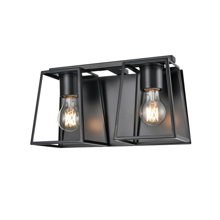 Two Light Vanity from the Cape Breton collection in Multiple Finishes/Ebony finish