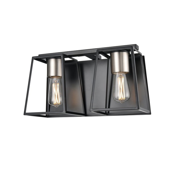 Two Light Vanity from the Cape Breton collection in Multiple Finishes/Ebony finish