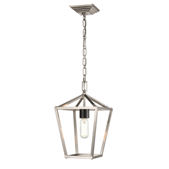 One Light Mini-Pendant from the Lundy`s Lane collection in Multiple Finishes/Satin Nickel finish