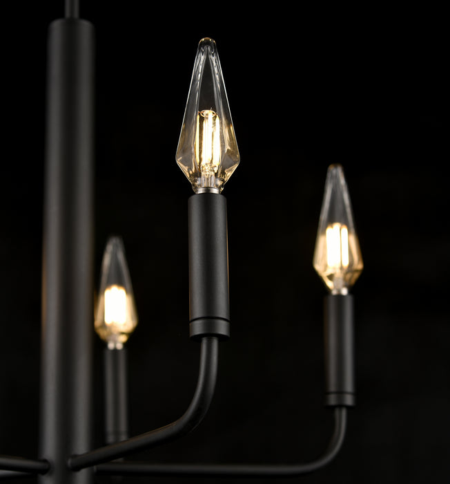 Five Light Chandelier from the Olivia collection in Multiple Finishes/Graphite finish