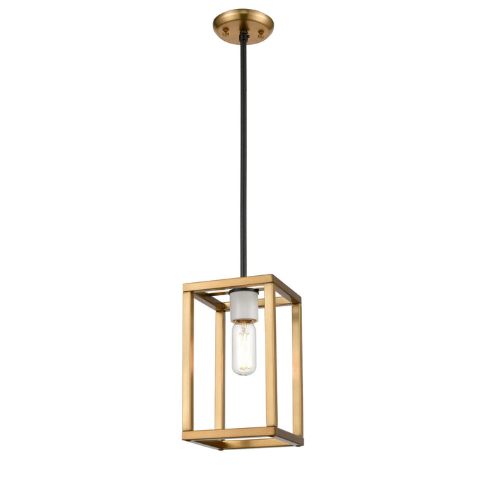 One Light Mini-Pendant from the Sambre collection in Multiple Finishes/Brass/Graphite finish
