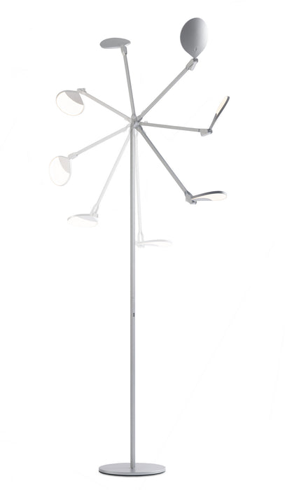 LED Floor Lamp from the Splitty collection in Matte Leaf Green finish