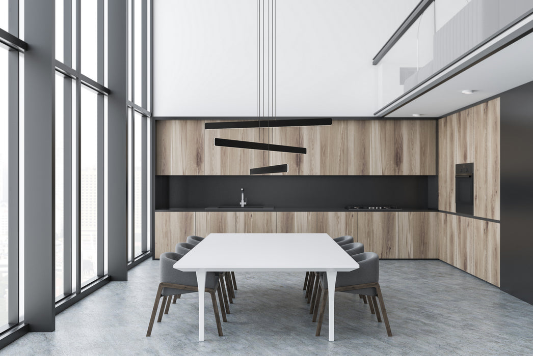 LED Pendant from the Sub collection in Matte Black finish