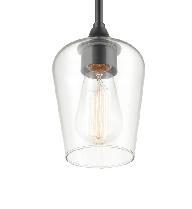 One Light Mini Pendant from the Ashford collection in Matte Black finish