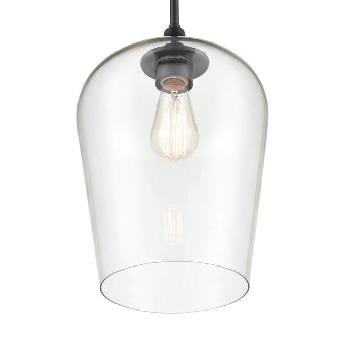 One Light Mini Pendant from the Ashford collection in Matte Black finish