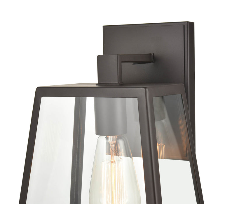 One Light Outdoor Lantern from the Grant collection in Powder Coat Bronze finish