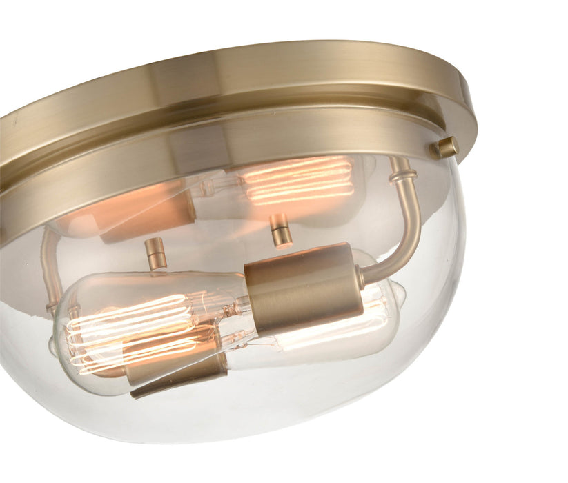 Two Light Flushmount from the Ashford collection in Modern Gold finish