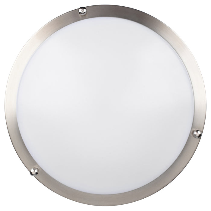 LED Flush Mount from the Solero II collection in Brushed Steel finish