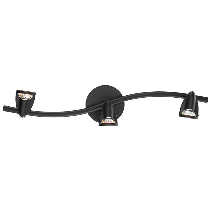 LED Wall or Ceiling Spotlight Bar from the Cobra collection in Black finish