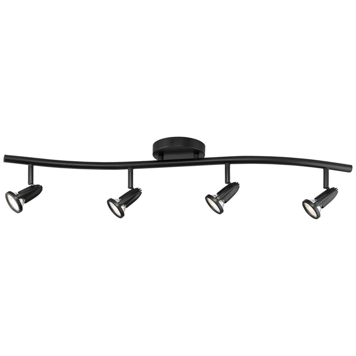 LED Wall or Ceiling Spotlight Bar from the Cobra collection in Black finish