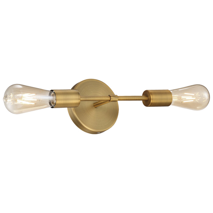 LED Wall Sconce from the Iconic collection in Antique Brushed Brass finish