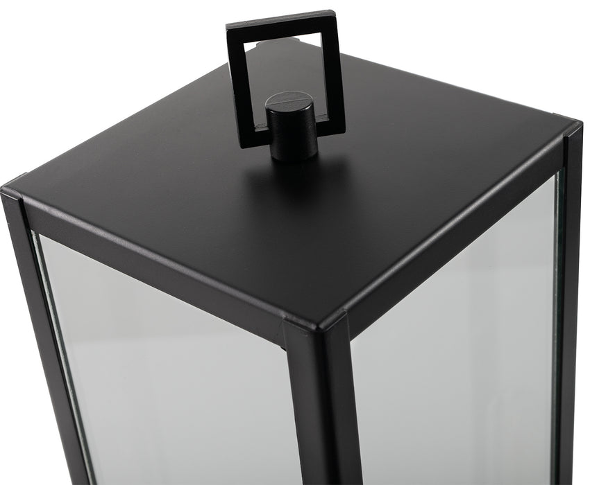 One Light Outdoor Post Mount from the Capture Outdoor Post Mount collection in Matte Black finish