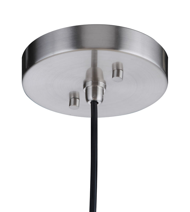 One Light Pendant from the Pendant collection in Brushed Polished Nickel finish