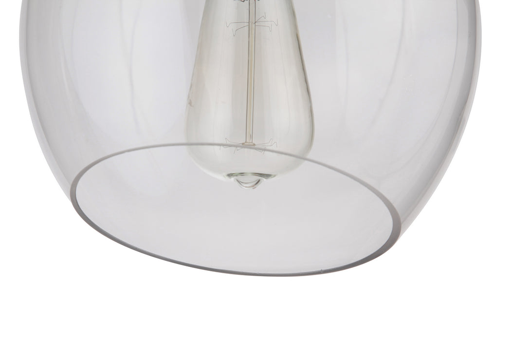 One Light Pendant from the Pendant collection in Brushed Polished Nickel finish