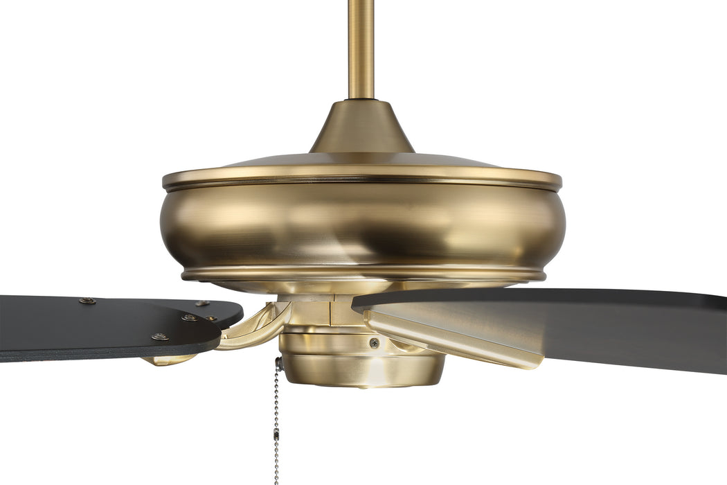 56``Ceiling Fan from the Supreme Air DC 56`` collection in Satin Brass finish