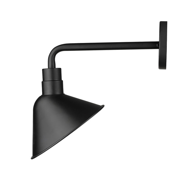 One Light Wall Sconce from the Fuller collection in Matte Black finish