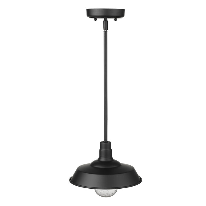 One Light Convertible Pendant from the Burry collection in Matte Black finish