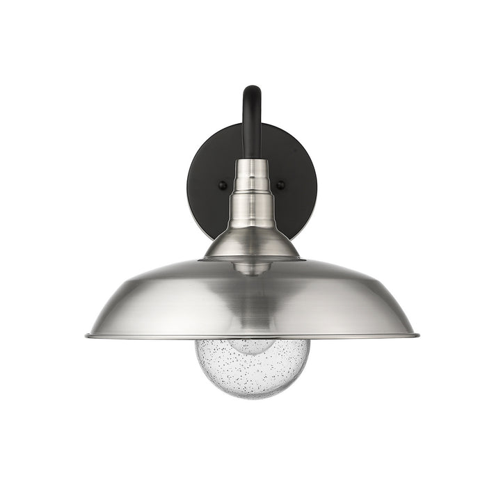 One Light Wall Sconce from the Burry collection in Satin Nickel finish