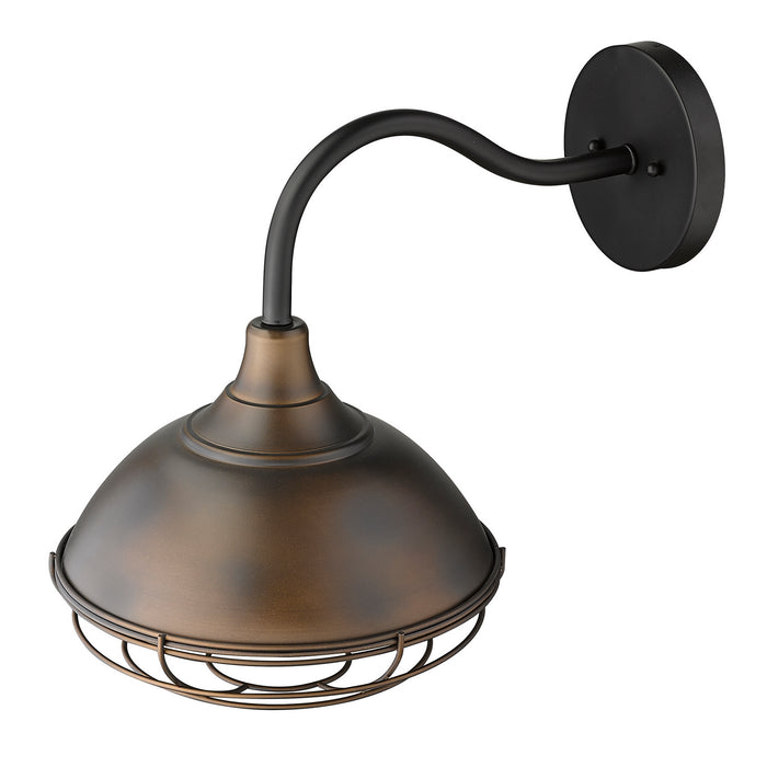 One Light Wall Sconce from the Afton collection in Oil-Rubbed Bronze finish