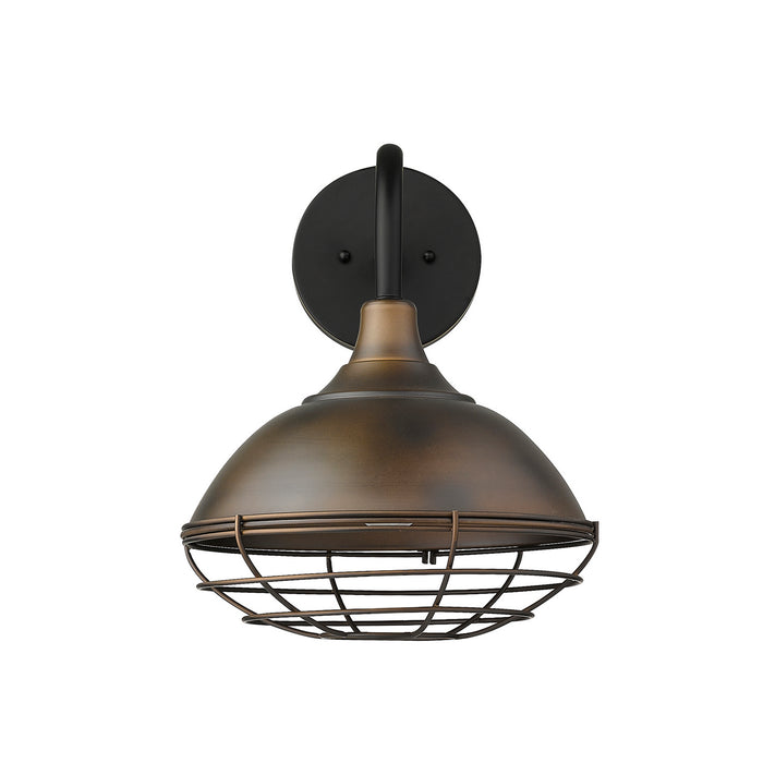 One Light Wall Sconce from the Afton collection in Oil-Rubbed Bronze finish