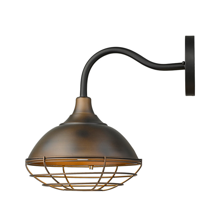 One Light Wall Sconce from the Afton collection in Oil-Rubbed Bronze finish