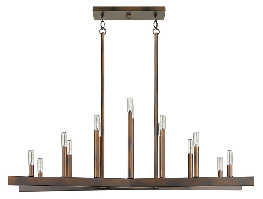 14 Light Island Pendant from the Fallon collection in Oil-Rubbed Bronze finish
