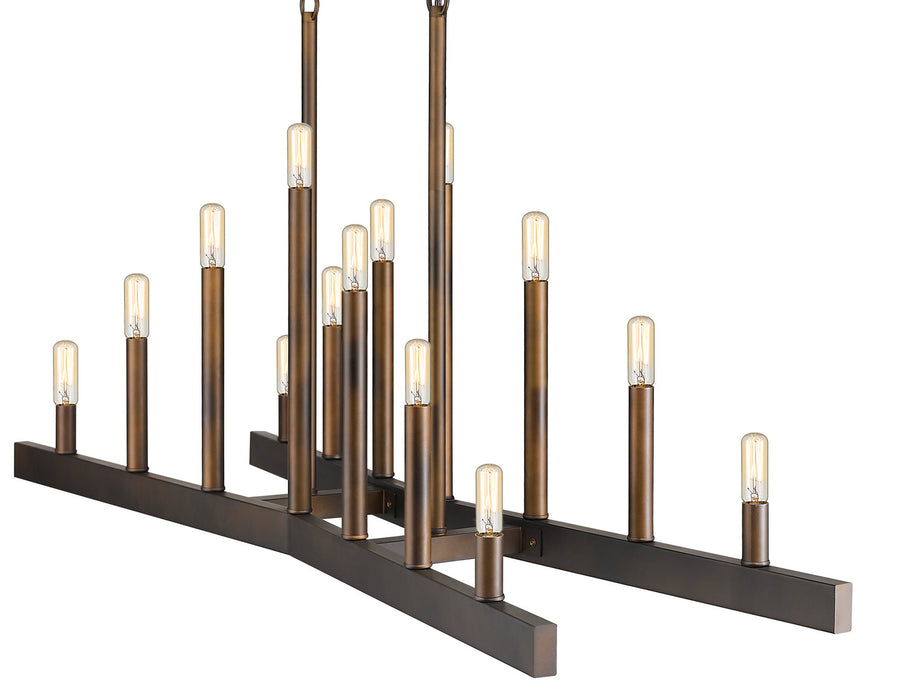 14 Light Island Pendant from the Fallon collection in Oil-Rubbed Bronze finish