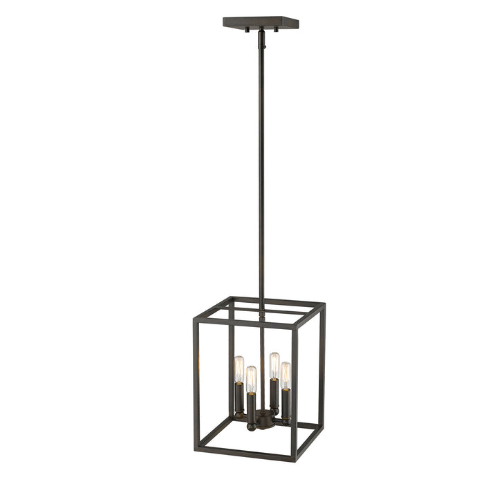 Four Light Pendant from the Cobar collection in Oil-Rubbed Bronze finish